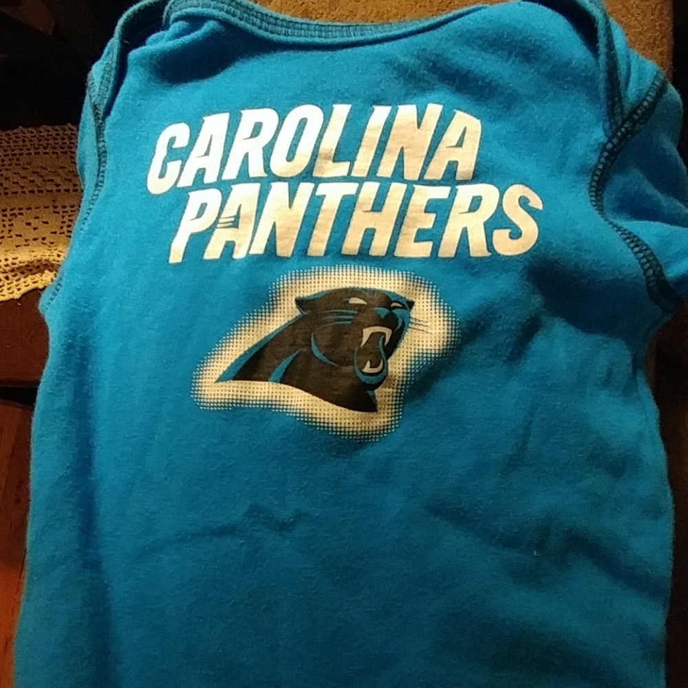 NFL Team Apparel Carolina Panthers Onesie.